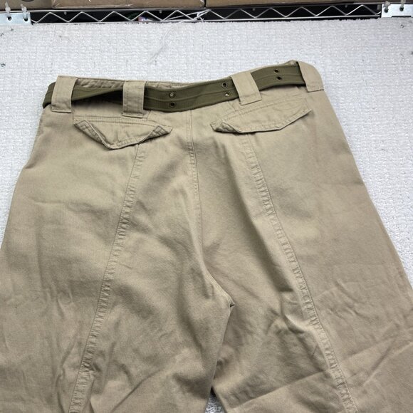 Y2K Machine Jeans Co Jeans Mens Pants Sz 38* Beige Cargo Skate Loose Military - Picture 11 of 13